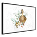 Wandposter The Family of Ducks - Cute Painted Animals and Plants on the Background With Splashes 145757 additionalThumb 6
