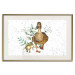 Wandposter The Family of Ducks - Cute Painted Animals and Plants on the Background With Splashes 145757 additionalThumb 25