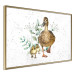 Wandposter The Family of Ducks - Cute Painted Animals and Plants on the Background With Splashes 145757 additionalThumb 7
