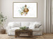 Wandposter The Family of Ducks - Cute Painted Animals and Plants on the Background With Splashes 145757 additionalThumb 14
