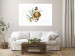 Wandposter The Family of Ducks - Cute Painted Animals and Plants on the Background With Splashes 145757 additionalThumb 11