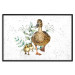 Wandposter The Family of Ducks - Cute Painted Animals and Plants on the Background With Splashes 145757 additionalThumb 22
