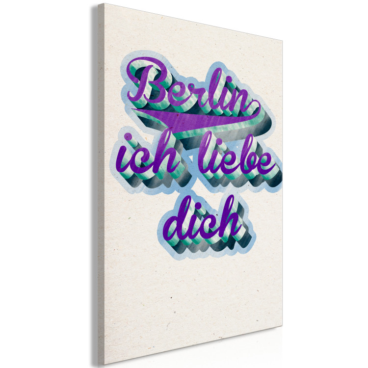 Wandbild Berliner Liebe - typografische bunte Schriftzüge auf deutsch 118767 additionalImage 2