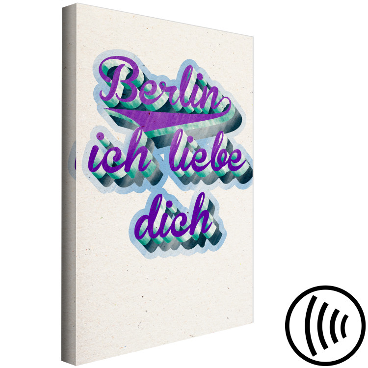 Wandbild Berliner Liebe - typografische bunte Schriftzüge auf deutsch 118767 additionalImage 6