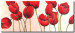 Leinwandbild Fröhliche Tulpen (1-tlg.) - rote Blumen Hintergrund pastell 48667