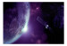 Vlies Fototapete Violetter Weltraum - Kosmische Landschaft mit Sternen und Erde 64567 additionalThumb 1