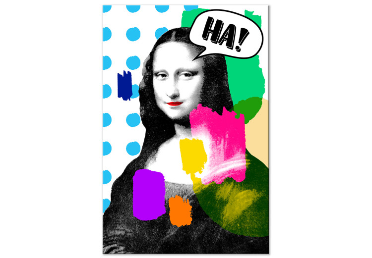 Wandbild Frau im Pop-Art (1-teilig) - Modernistisches Porträt der Mona Lisa 122377