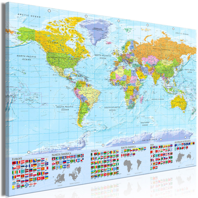 Wandbild XXL World: Colourful Map [Large Format] 125477 additionalImage 2