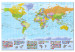 Wandbild XXL World: Colourful Map [Large Format] 125477