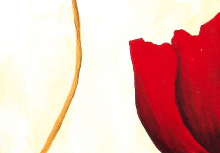 Bild auf Leinwand Rote Tulpen (3-tlg.) - Blumenkomposition heller Hintergrund 48677 additionalImage 2