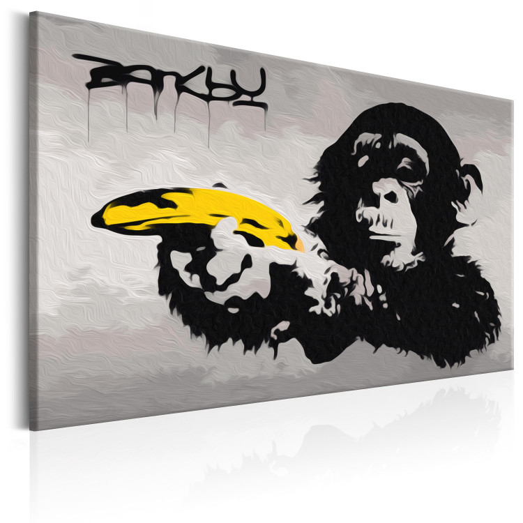 Wandbild zum Ausmalen Affe (Banksy Street Art Graffiti) 132487 additionalImage 5
