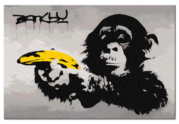Wandbild zum Ausmalen Affe (Banksy Street Art Graffiti) 132487 additionalImage 6