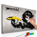 Wandbild zum Ausmalen Affe (Banksy Street Art Graffiti) 132487 additionalThumb 3