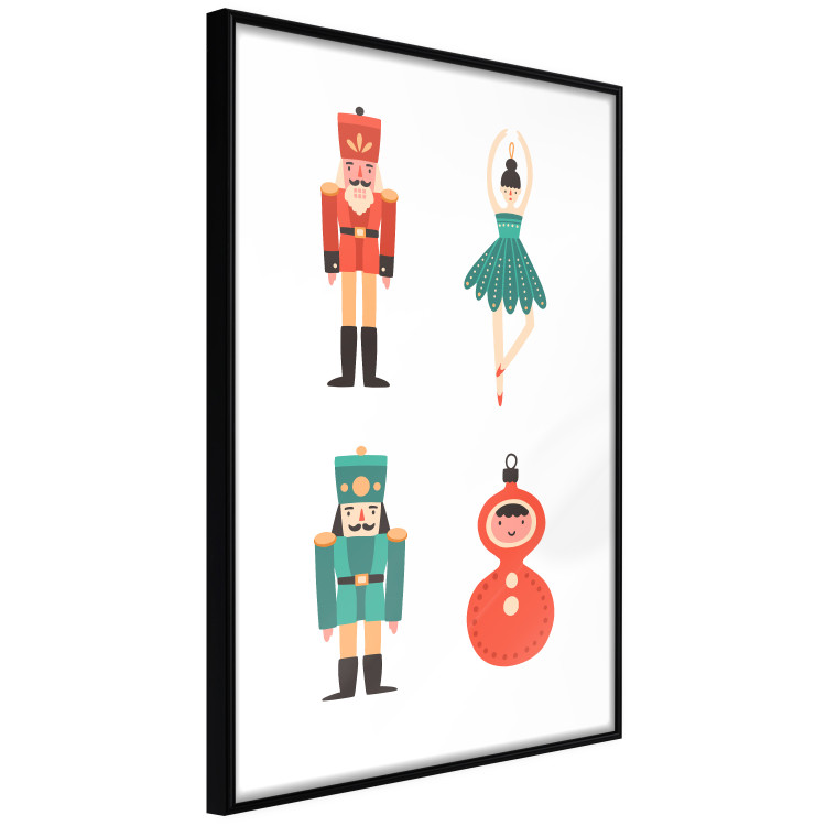 Wandposter Christmas Tree Toys - Ballerina and Toy Soldiers in Festive Colors 149087 additionalImage 11