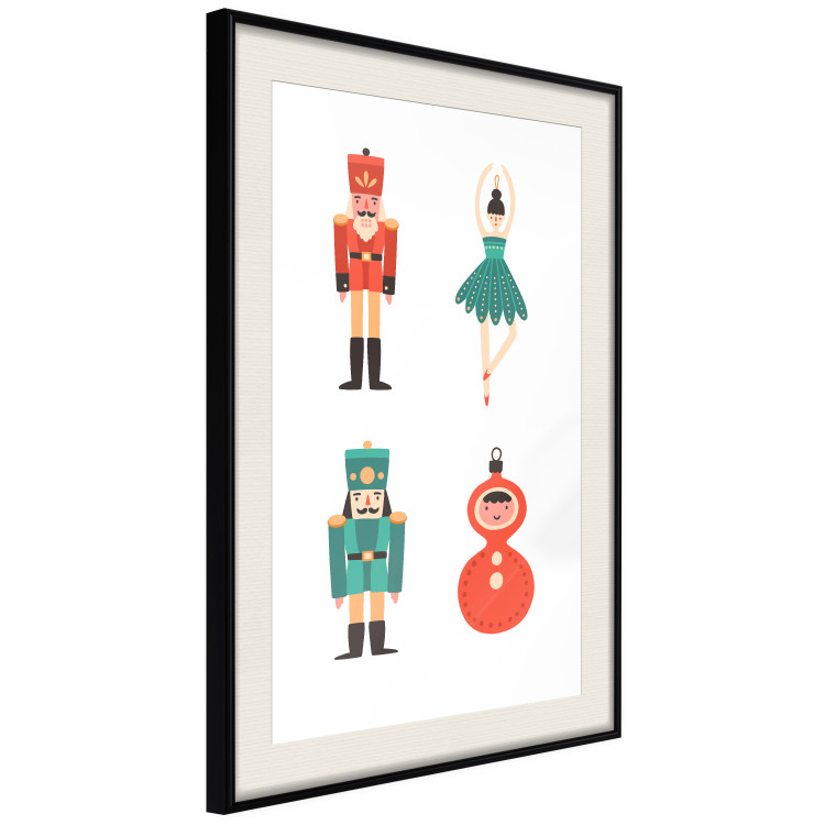 Wandposter Christmas Tree Toys - Ballerina and Toy Soldiers in Festive Colors 149087 additionalImage 16