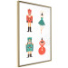 Wandposter Christmas Tree Toys - Ballerina and Toy Soldiers in Festive Colors 149087 additionalThumb 3