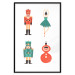 Wandposter Christmas Tree Toys - Ballerina and Toy Soldiers in Festive Colors 149087 additionalThumb 9