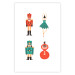 Wandposter Christmas Tree Toys - Ballerina and Toy Soldiers in Festive Colors 149087 additionalThumb 4