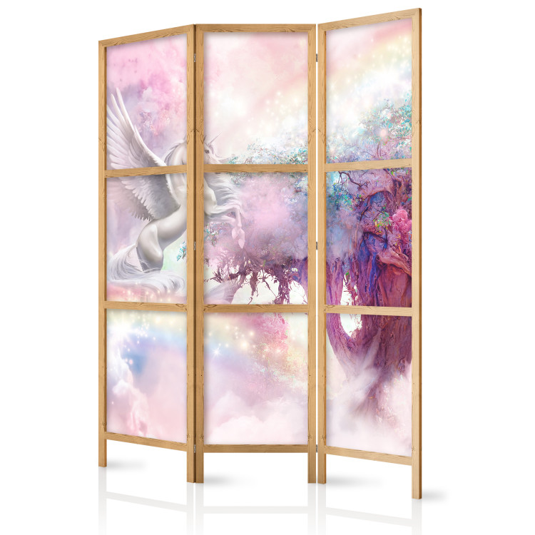 Paravent Unicorn and Magic Tree - Pink and Rainbow Land in the Clouds [Room Dividers] 150987 additionalImage 5