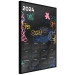 Poster Calendar 2024 - Background Covered With Graffiti in Street Art Style 151887 additionalThumb 3
