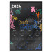 Poster Calendar 2024 - Background Covered With Graffiti in Street Art Style 151887 additionalThumb 20