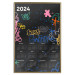 Poster Calendar 2024 - Background Covered With Graffiti in Street Art Style 151887 additionalThumb 10