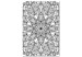 Leinwandbild Monochrome Mandala (1 Part) Vertical 122297