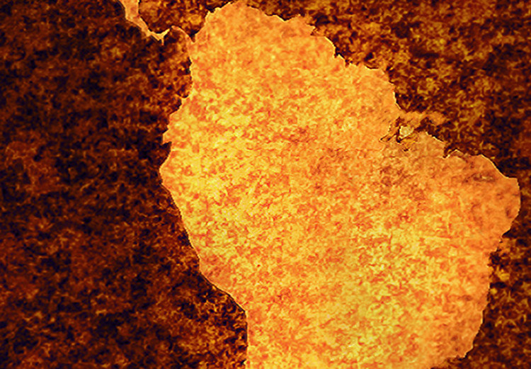 Leinwandbild Weltkarte - Heiße Lava 50097 additionalImage 5
