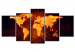 Leinwandbild Weltkarte - Heiße Lava 50097