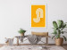 Wandbild Grafikportal – ein minimalistisches, modisches Muster auf orangem Hintergrund aus der Nordic Power Kollektion 135608 additionalThumb 3