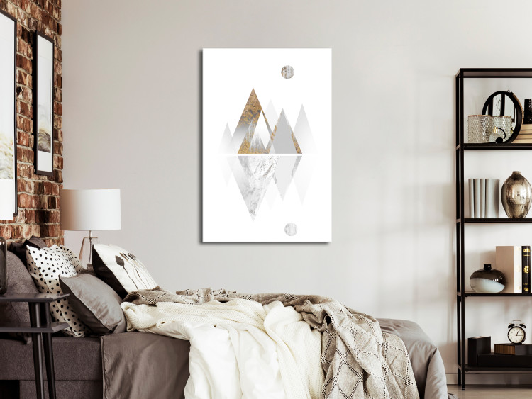 Leinwandbild Dreiecke und Räder - geometrische Abstraktion mit Figuren 125218 additionalImage 3