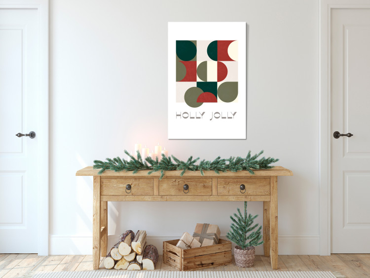 Bild auf Leinwand Holly Jolly - Abstract Shapes in Festive Colors 148018 additionalImage 3