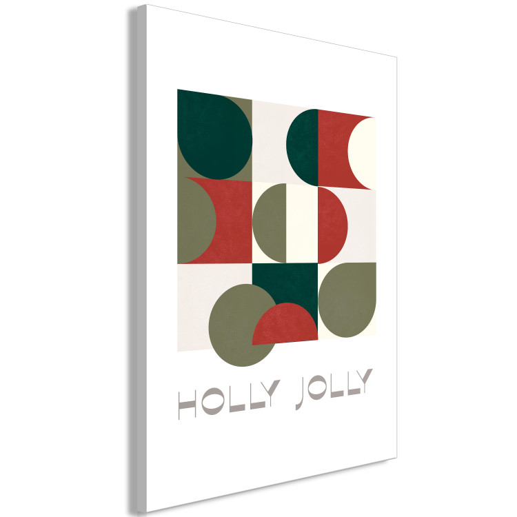 Bild auf Leinwand Holly Jolly - Abstract Shapes in Festive Colors 148018 additionalImage 2