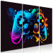 Bild auf Leinwand Colorful Gameplay - Gaming Controller With Multicolored Backlighting 151818 additionalThumb 2