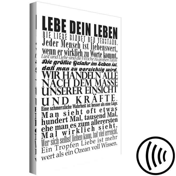 Leinwandbild Lebe Dein Leben (1 Part) Vertical 114728 additionalImage 6