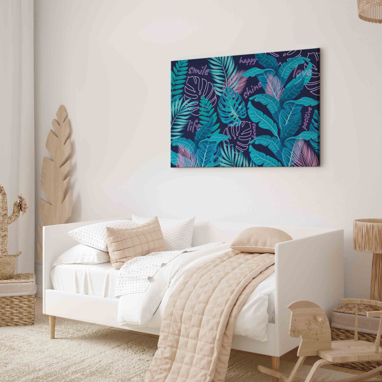 Bild Neon jungle - leaves and inscriptions in bright and vivid colors 151228 additionalImage 4