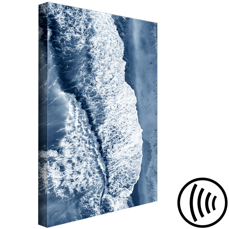Leinwandbild Kraft des Meeres - Wellen am Sandstrand aus der Vogelperspektive 117238 additionalImage 6