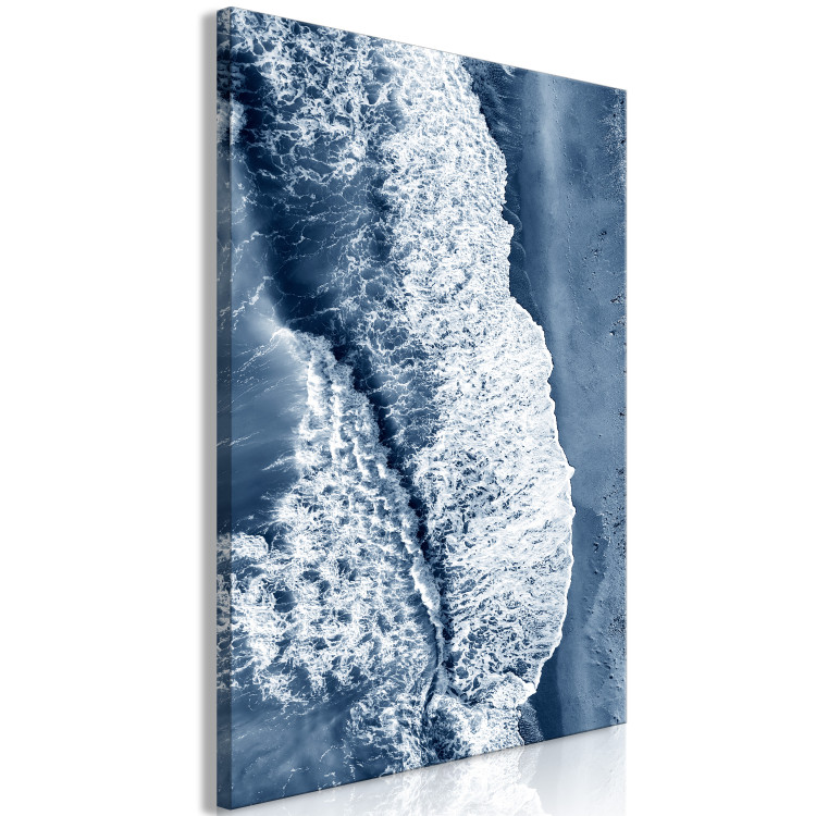 Leinwandbild Kraft des Meeres - Wellen am Sandstrand aus der Vogelperspektive 117238 additionalImage 2