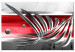 Leinwandbild XXL Silver Wings - Red [Large Format] 132348