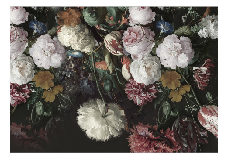 Vlies Fototapete Blumen im Vintage-Stil 135748 additionalImage 1