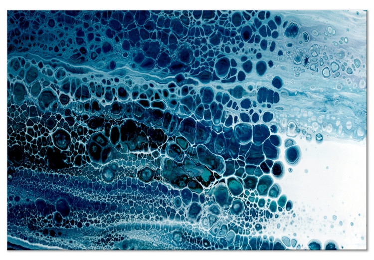 Wandbild Cold Abstraction - Natural Structure in Blue Colors 149848