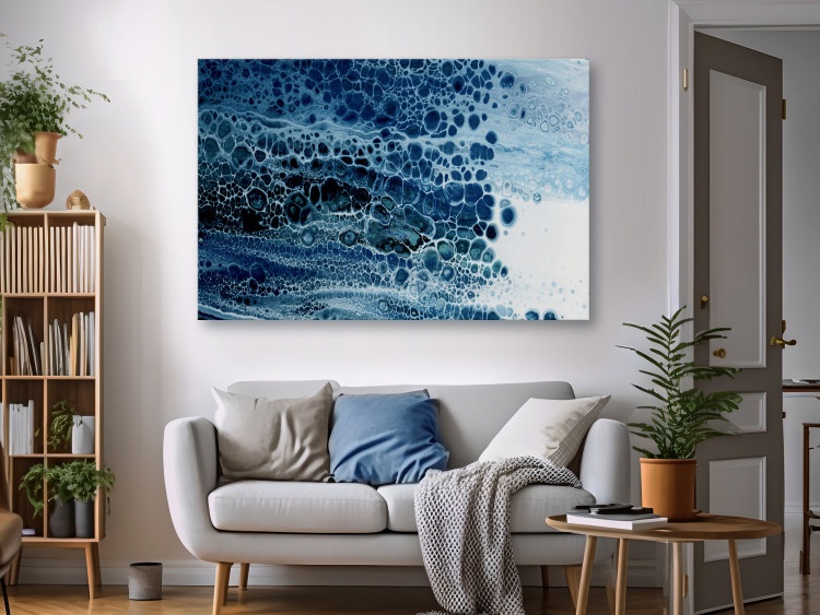 Wandbild Cold Abstraction - Natural Structure in Blue Colors 149848 additionalImage 3