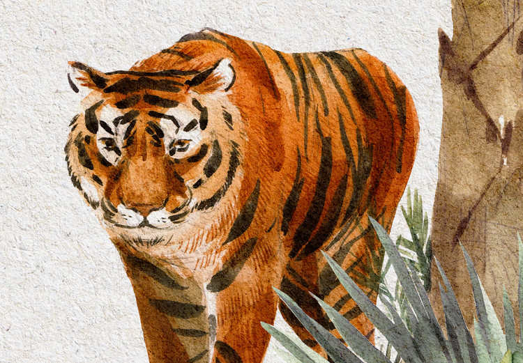 Wandbild XXL Exotic Landscape - Jungle With Animals and Exotic Birds [Large Format] 151248 additionalImage 3