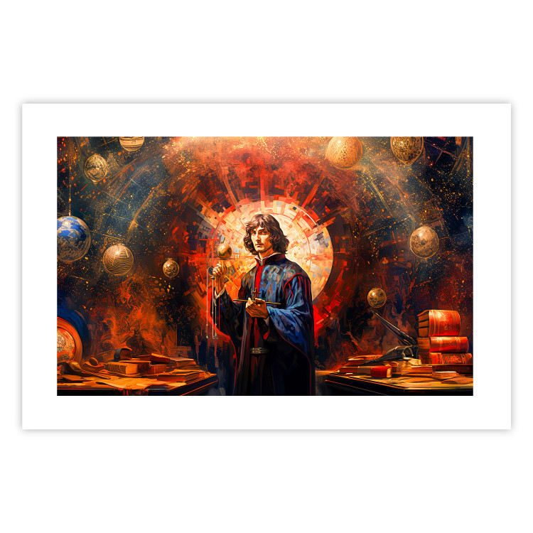 Wandposter A Great Discovery of a Great Man - Copernicus on an Abstract Background 151548 additionalImage 18