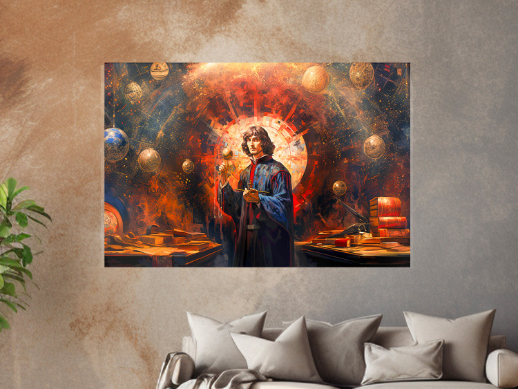 Wandposter A Great Discovery of a Great Man - Copernicus on an Abstract Background 151548 additionalImage 22