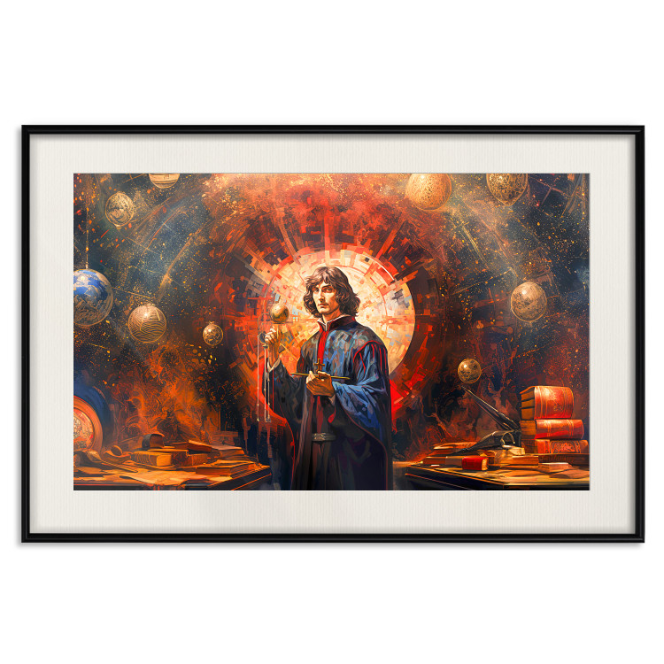 Wandposter A Great Discovery of a Great Man - Copernicus on an Abstract Background 151548 additionalImage 24
