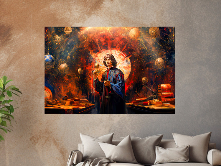 Wandposter A Great Discovery of a Great Man - Copernicus on an Abstract Background 151548 additionalImage 16