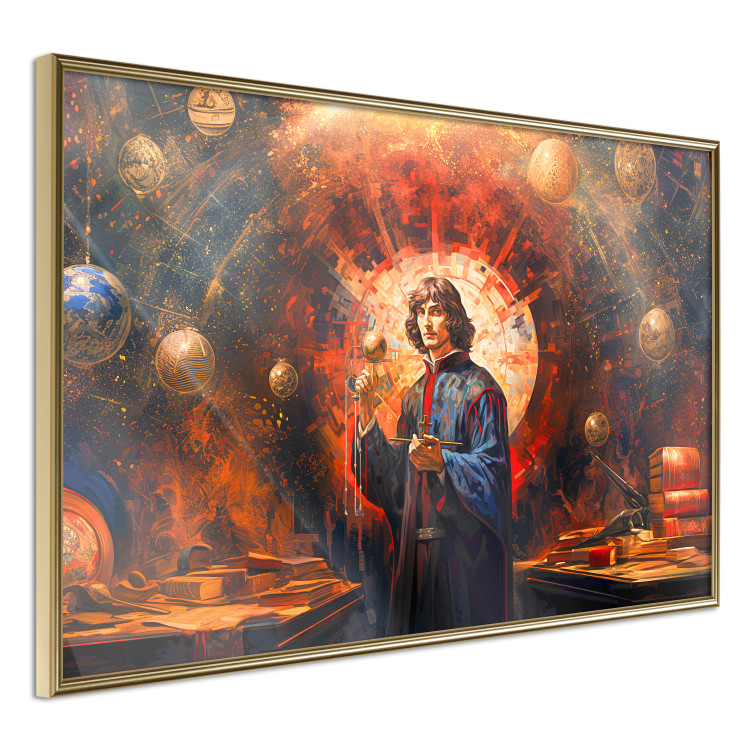 Wandposter A Great Discovery of a Great Man - Copernicus on an Abstract Background 151548 additionalImage 5