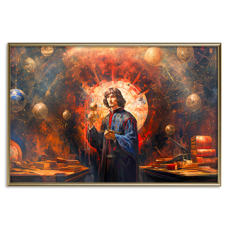 Wandposter A Great Discovery of a Great Man - Copernicus on an Abstract Background 151548 additionalImage 21