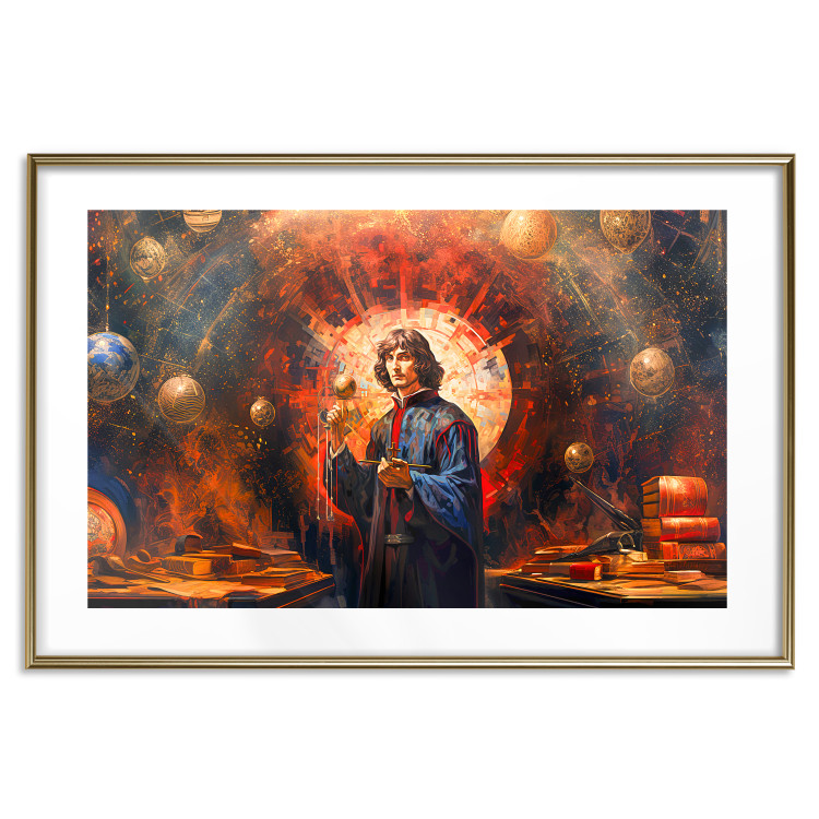 Wandposter A Great Discovery of a Great Man - Copernicus on an Abstract Background 151548 additionalImage 15